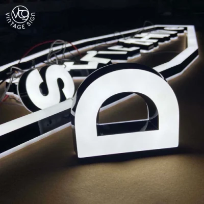 Logo Hanging Board Business Sign progetta cartelli LED lettere