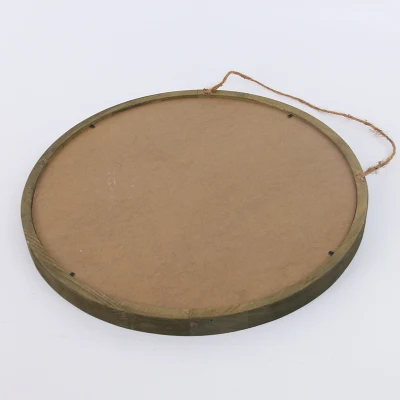 Placca grande personalizzata rotonda in legno vuoto