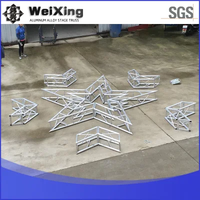 Speciali truss in alluminio personalizzati con struttura speciale, telaio a forma di cuore, avvio a cinque punte
