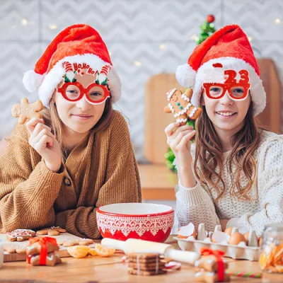 2023 nuovi occhiali di Natale decorazione Bambini parti forniture Foto Props Montatura di occhiali da regalo di Natale