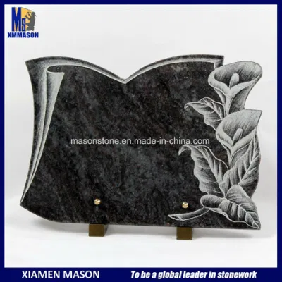 Targa europea di granito esequiale personalizzata per decorazione del giardino