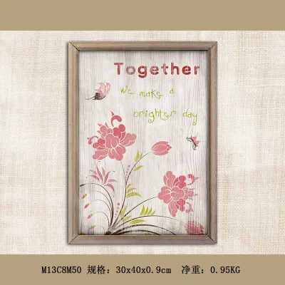 Modern Home Goods Wall Art tela di legno Pittura Wall decorazione