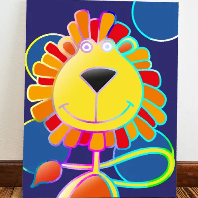 Vernice di Numbers Arcobaleno foiled Canvas Art Kit