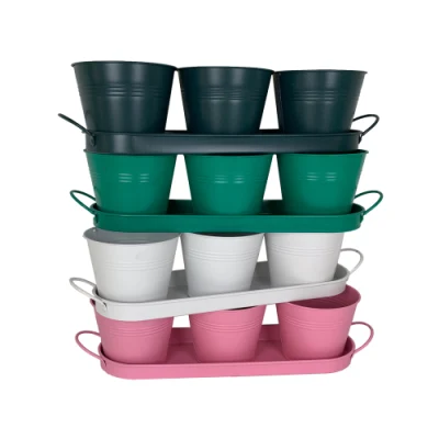 Classic Herb Pot Casa &amp; Giardino decorativo Plant Titolare Box per finestre all&prime;aperto per piantatrici in metallo