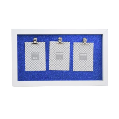 Clip in legno cornice fotografica glitter Backcard per arredamento domestico