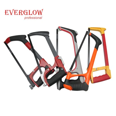 Alta qualità 12&quot; tre colori regolabile telaio per seghetto doppio morbido Impugnatura per segare tubi in PVC per legno metallico sega da giardino