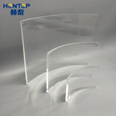 Promozione trasparente Wedding Photo Desktop Display a doppio blocco magnetico Cornice fotografica acrilica PMMA classica