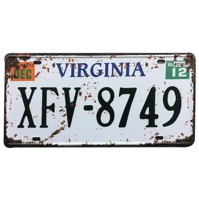 Targa personalizzata in metallo per auto New United States vintage Home Decorazioni Tin Sign Bar Pub Garage decorativo metallo segno metallo Placca di verniciatura