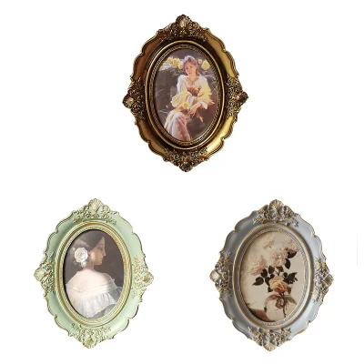 Decorazione Casa Barocca personalizzata colore tavolo Mini resina foto Telaio