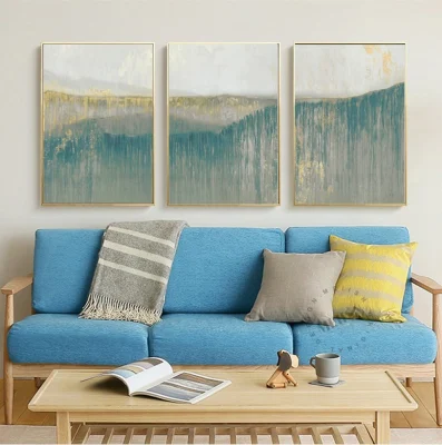 Arredamento parete bagno Hanging Artwork cucina tela Art albero blu Wall Pittura arredamento Casa 3 set di pezzi