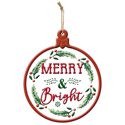 Decorazione domestica parete di Natale segno di ferro decorativo placca di ferro