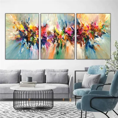 Artigianato porcellanato moderno artigianale tela olio pittura decorazione domestica astratto Grafica orizzontale