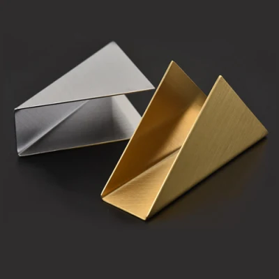 Tavolo da pranzo in acciaio inossidabile decorazione Oro e metallo di colore nero Supporto per tovaglioli realizzato in lavorazione