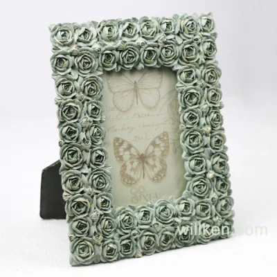 Custom cuore-forma amore matrimonio cornice foto resina antica Home foto Telaio