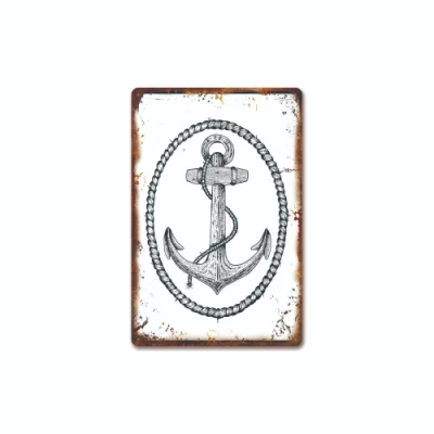 Poster vintage con cartelli in alluminio Rustic Metal