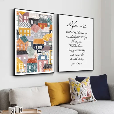 Immagine Cartoon personalizzata PS Frame Canvas Stampa Wall Art per Bambini