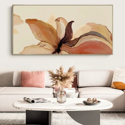 Commercio all&prime;ingrosso olio di fiore pittura su tela personalizzata Stampa Hanging Wall Art