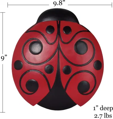 Pietra decorativa Ladybug passo per giardino