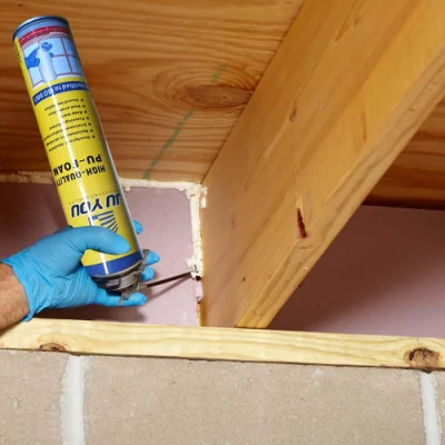 Spray isolante ricaricabile schiuma ad alta temperatura Kit di colla economici polietilene Qualità polistirene estruso 3m