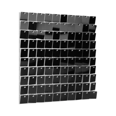 Party Supply Mirror Champagne Gold Square Sequin Shimmer Wall sfondo Pannelli decorazioni delle feste