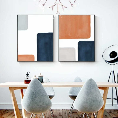 CustomizedGeometric Abstract Canvas Stampa incorniciata Wall Art per il soggiorno Decorazione domestica