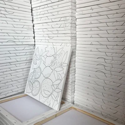  Misto cotone e lino pannello multiplo 5-pezzo tela Wall Art Stampe con consegna a goccia