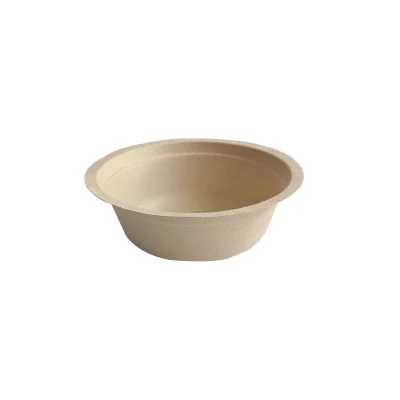 Nuovo cestino da tavola monouso carta bianca polpa di insalata frutta serving Bowl Per Natale (AO-305)