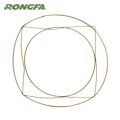 12&quot;filo floreale Wreath profilati metallo Wreath cornice anello Macrame filo Forma cornice floreale