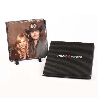Cornice fotografica Rock Slate Blank a sublimazione quadrata stampata a sublimazione