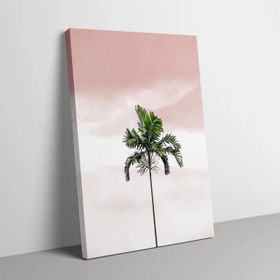 Nord Europa Pink cocco muro Arte Mare Paesaggio olio pittura Arte tela incorniciata paesaggistica per l&prime;arredamento dell&prime;hotel