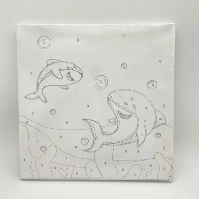 Tela prestampata personalizzata e più venduta per la verniciatura di un design personalizzato Vernice acrilica a olio colorato da Numbers per bambini e adulti