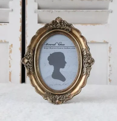 Decorazione Casa Barocca personalizzata colore tavolo Mini resina foto Telaio