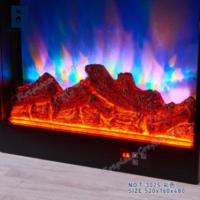 Riscaldatore elettrico decorativo a LED con standing europeo e nuovo design personalizzato Inserto caminetto