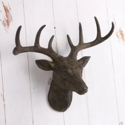 Decorazione domestica resina realistica Deer Head Wall Art in vendita