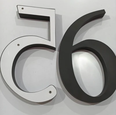 Factory Metal Outdoor Steel 3D segno del numero civico