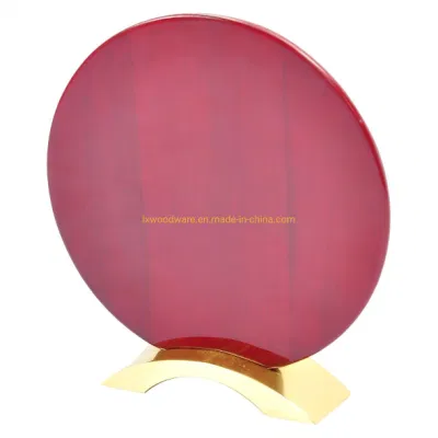 Rosewood doppio piano finitura in legno, targa premio con base in metallo
