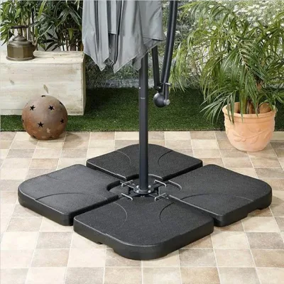 Base per ombrelloni da patio all&prime;aperto con acqua da 15 l per impieghi gravosi