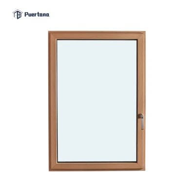 Red Oak Wood Classic CRANK out Casement Window telaio in alluminio Con barre simulate Windows