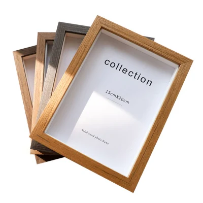 Natale Amazon Hot Selling legno solido cornice fotografica A4 Creative Telaio in legno