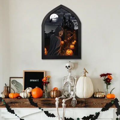 Hunting Halloween Wall Art pittura notte di tela avvolta per la casa Camera da letto con arredamento