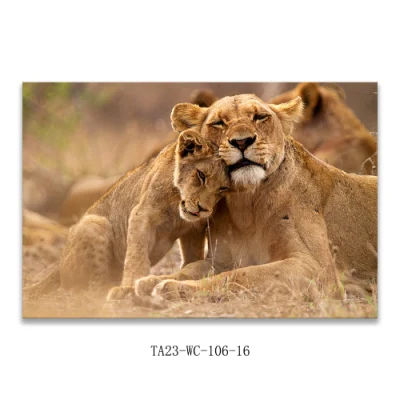 Sunrise e Forest Deer Print Canvas Digital Printed Wall Art Immagine moderna di Wall Art per decorazione del soggiorno