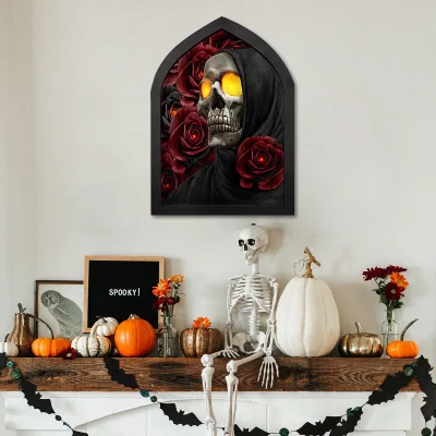 Hunting Halloween Wall Art pittura notte di tela avvolta per la casa Camera da letto con arredamento