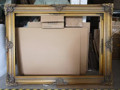 Formato personalizzato Barocco Grande cornice fotografica in legno massiccio