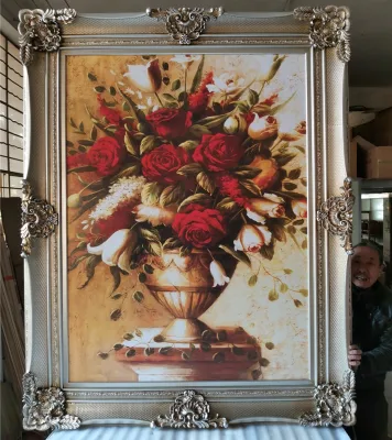 Formato personalizzato Barocco Grande cornice fotografica in legno massiccio