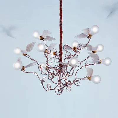 Maurer Lucellino Tedesco creativo semplice moderno Angelo ali lampada da muro a uccello lampadario.