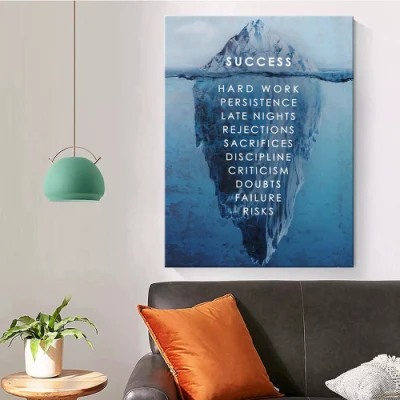 Poster con le parole ispiratrici e motivazionali di Custom Canvas Wall Art Con Secondcape per arredamento domestico