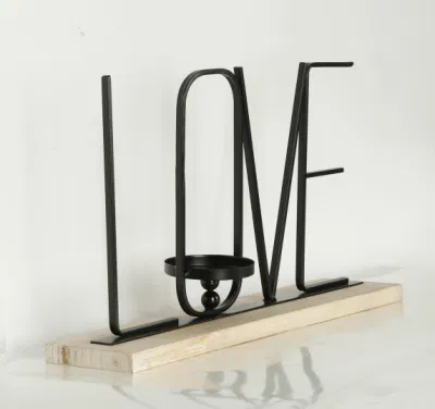2022 accento domestico moderno decorativo del Candleholder di legno della casa