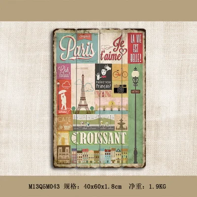 Retro Home personalizzato tela Artigianato legno Wall Art decorazioni