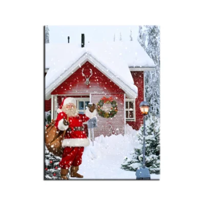 Luci LED personalizzate tela parete Arte impermeabile neve casa Arte Decorazione della parete