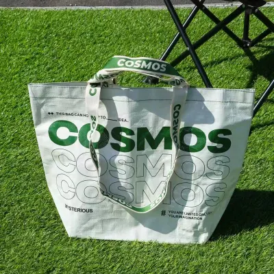 Logo personalizzato extra large Stampa a colori PP Shopping Borsa in tessuto PP promozionale tote
